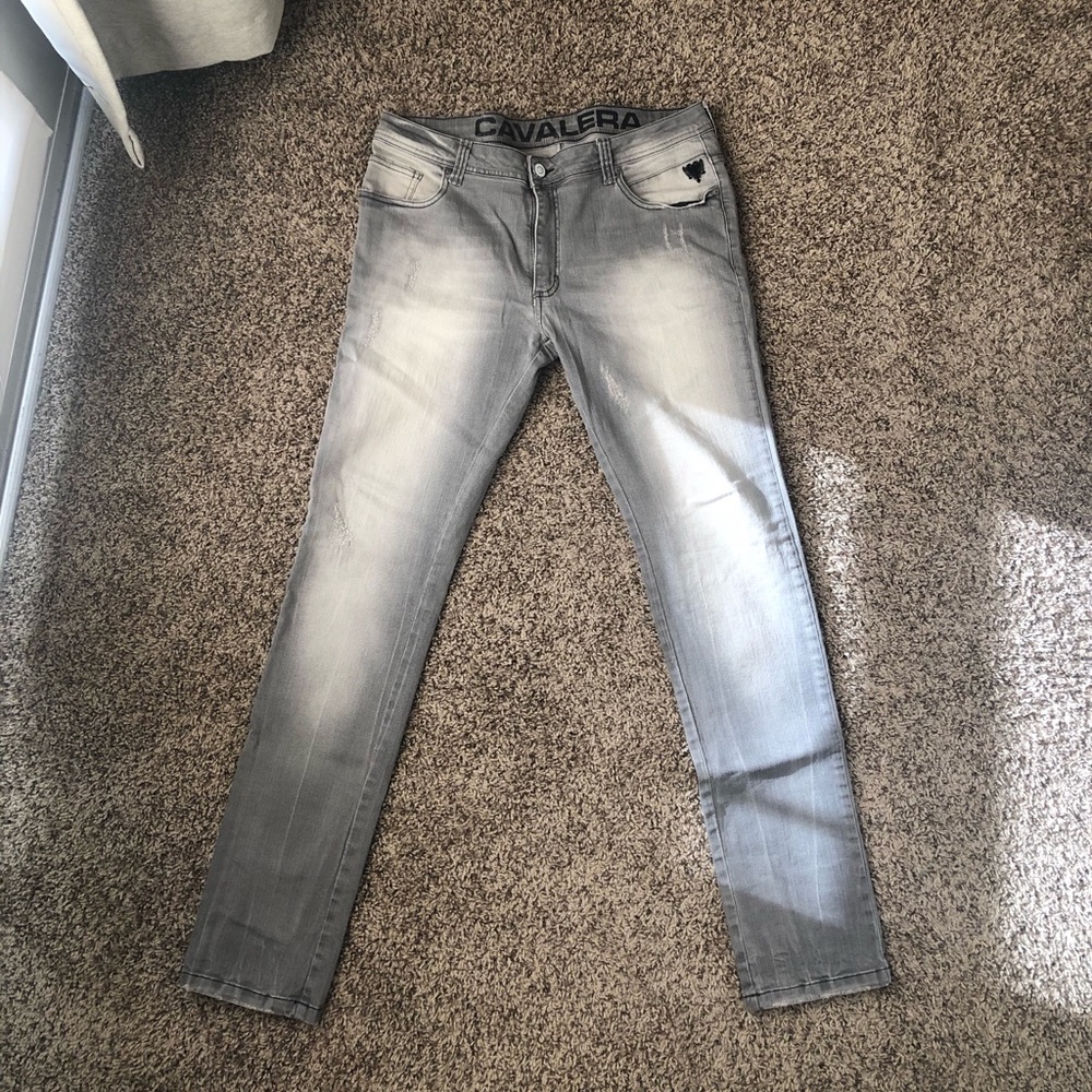 Super Skinny Gray Men Jeans